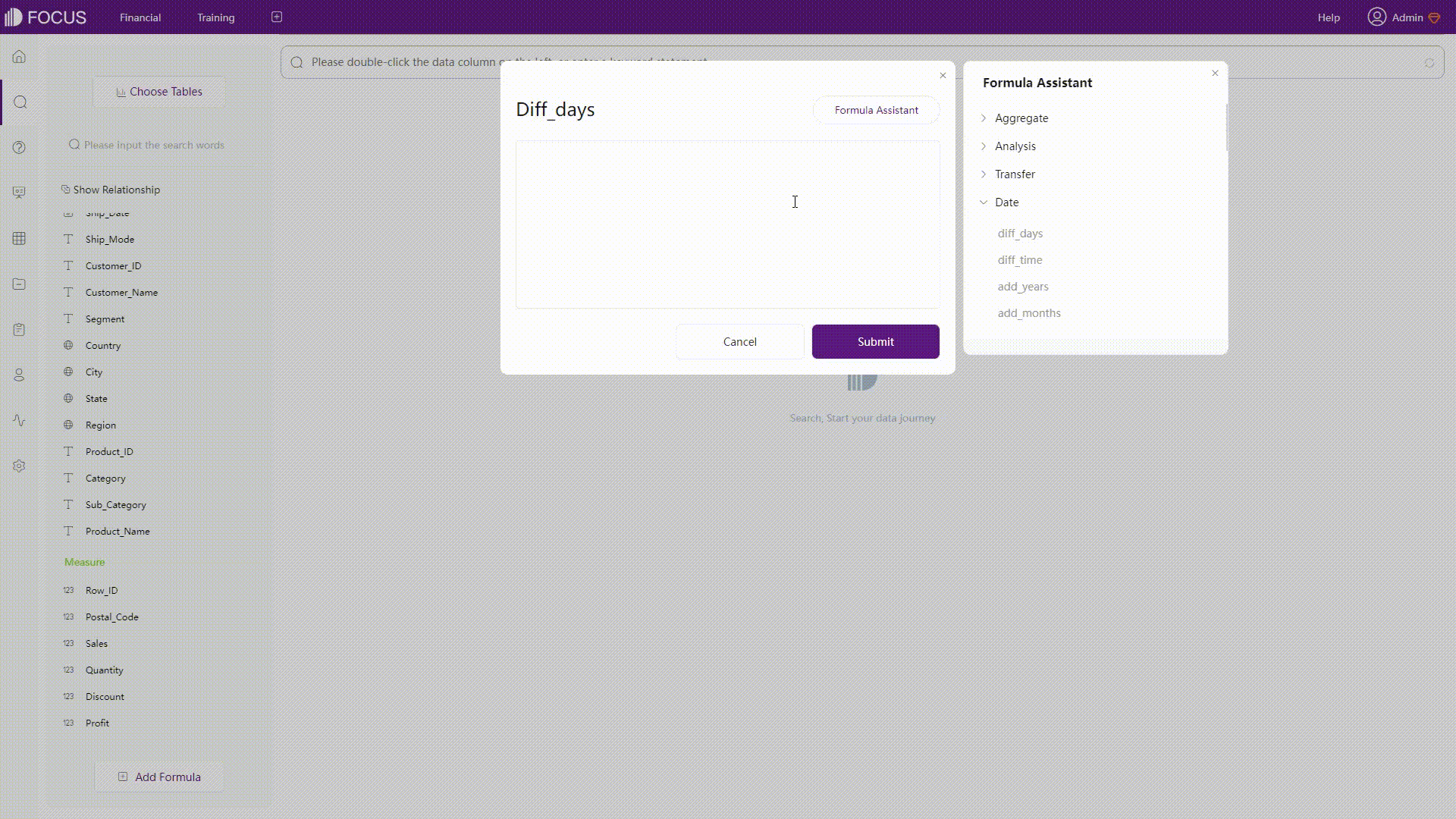 GIF Figure 2-26 Formula editor - DFC